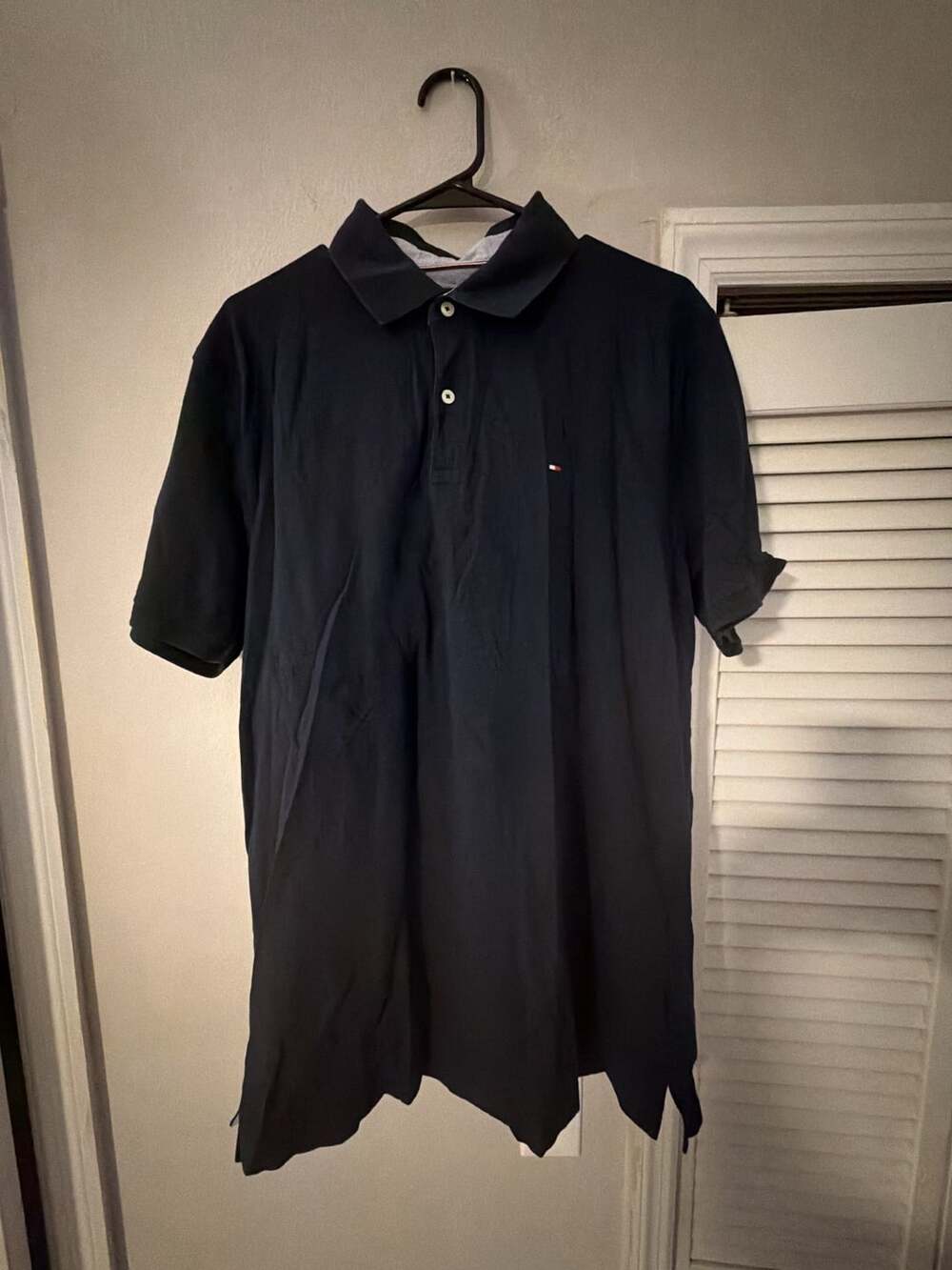 Tommy Hilfiger Men's Navy Blue Slim Fit Polo Shirt XL